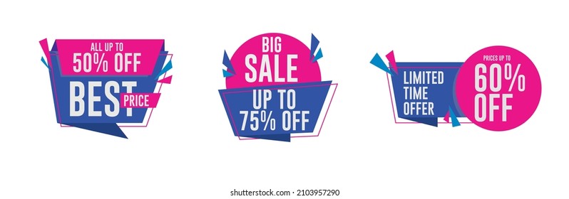  Sale Tag collection Vector. 50% OFF, UP to 75% off.