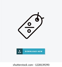 Sale tag cyber monday vector icon