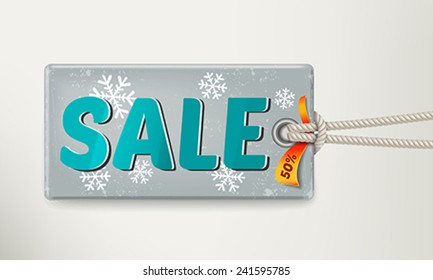 Sale tag design. Vector illustration