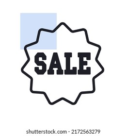 Sale tag flat icon. E-commerce sign. Graph symbol for your web site design, logo, app, UI. Vector illustration, EPS10.
