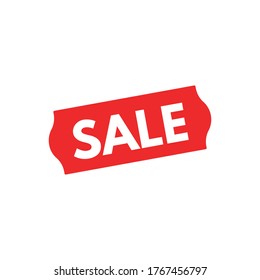 Sale tag. flat vector graphic in white background.