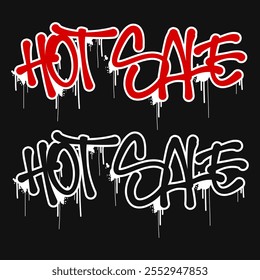 Sale tag in graffiti style