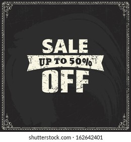 sale tag grunge sale discount price chalk lettering text label badge on blackboard texture background pattern sale tag grunge classic texture background scene edge sign business vintage creative class