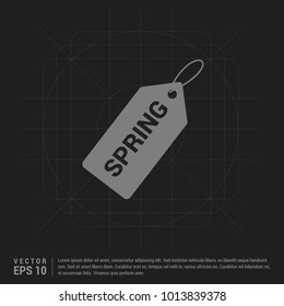 Sale tag icon - Black Creative Background