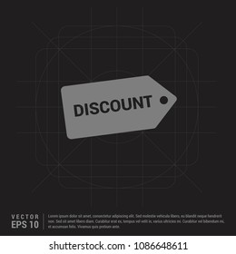Sale tag icon - Black Creative Background