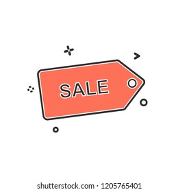 Sale tag icon design vector