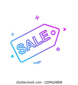 Sale tag icon design vector
