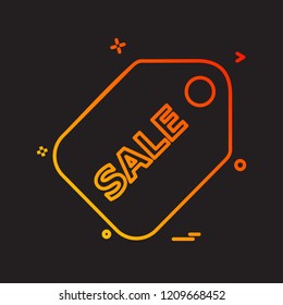 Sale tag icon design vector