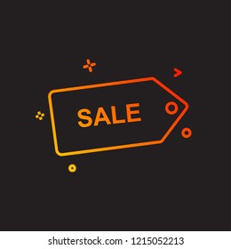 Sale tag icon design vector