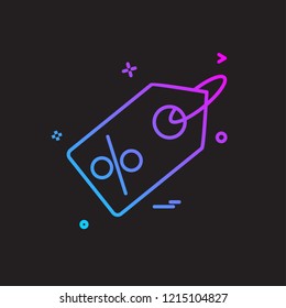 Sale tag icon design vector