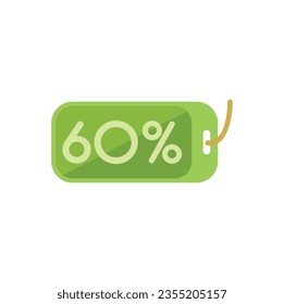 Sale tag icon flat vector. Shop store. Card internet isolated
