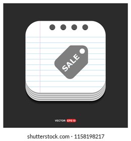 Sale tag icon - Free vector icon