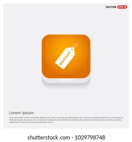 Sale tag icon Orange Abstract Web Button