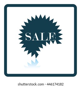 Sale tag icon. Shadow reflection design. Vector illustration.