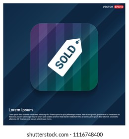 Sale tag icon - vector icon