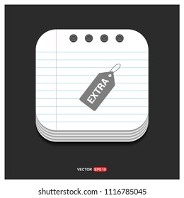 Sale tag icon - vector icon