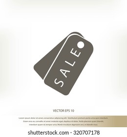 sale tag icon, vector