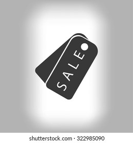 sale tag icon, vector