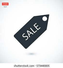 Sale tag icon, vector best flat icon, EPS