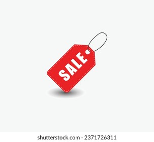 Sale tag icon vector design in red velvet shape 