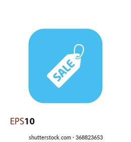 Sale tag icon for web