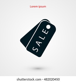 sale tag icon,vector, flat design best vector icon