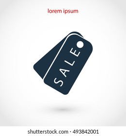 sale tag icon,vector, flat design best vector icon