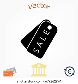 sale tag icon,vector, flat design best vector icon