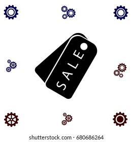 sale tag icon,vector, flat design best vector icon