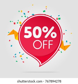 Sale tag isolated price offer