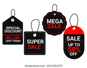 sale tag label vector. label discount for promotion