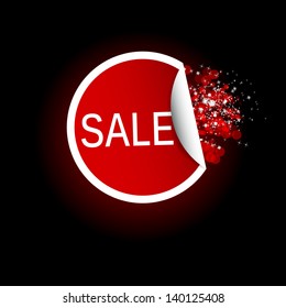 Sale Tag label. Vector illustration