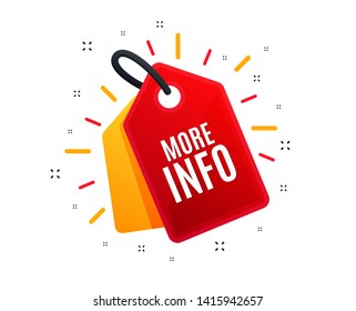Sale tag. More info symbol. Navigation sign. Read description. Shopping banner. Market offer. Vector