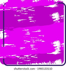 Sale tag with paint stroke texture. Vector sign for discount in store. Price label. Frame and border for text and photo.