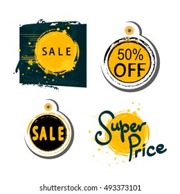 Sale tag set.