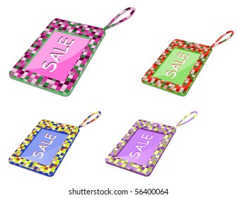 sale tag sign isolated on white background