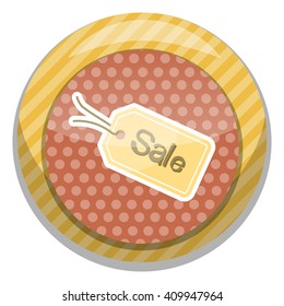 Sale tag simple colorful icon