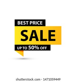Sale tag. Special offer, big sale, discount, best price, mega sale banner. Shop or online shopping. Sticker, badge, coupon, store. Vector Illustration.