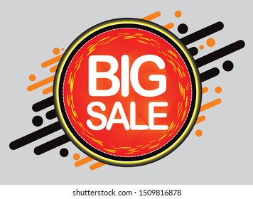 Sale tag. Special offer, big sale, discount, best price, mega sale banner. Shop or online shopping. Sticker, badge coupon store Vector Illustration