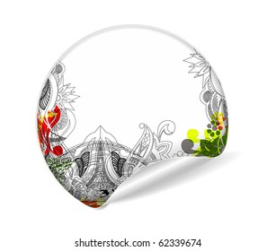 sale tag stickers with fresh design labels, vector illustration