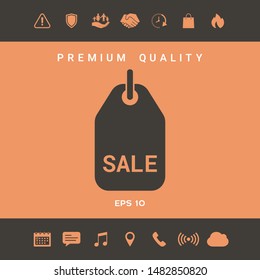 Sale tag symbol. Graphic elements for your design