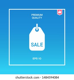 Sale tag symbol. Graphic elements for your design