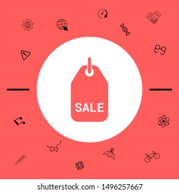 Sale tag symbol. Graphic elements for your design