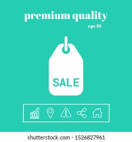 Sale tag symbol. Graphic elements for your design