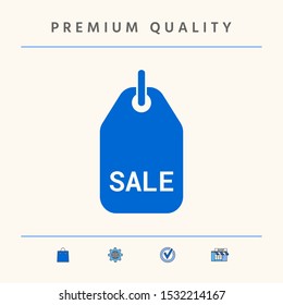Sale tag symbol. Graphic elements for your design