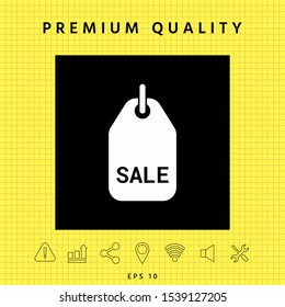 Sale tag symbol. Graphic elements for your design