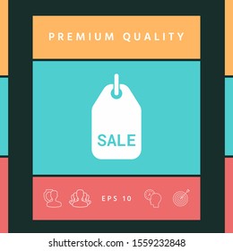 Sale tag symbol. Graphic elements for your design