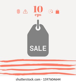Sale tag symbol. Graphic elements for your design