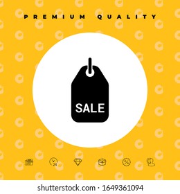 Sale tag symbol. Graphic elements for your design