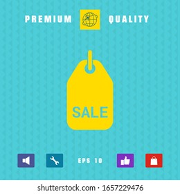 Sale tag symbol. Graphic elements for your design